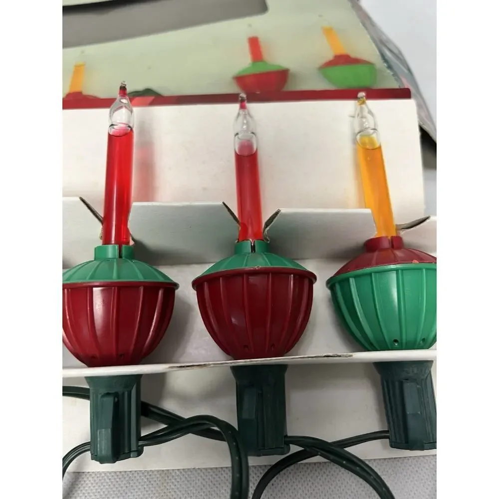 VTG Bubbling Lights Christmas Tree Holiday Decorative - 7 light set